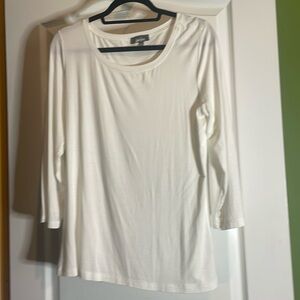 Neiman Marcus size Large P2P20 white long sleeve t shirt 🤍